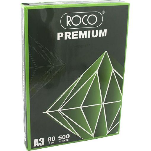Picture of روكو ورق تصوير ممتاز، عادي، ابيض، A3، 80‎ gsm، 500 ورقة