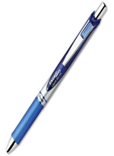 صورة قلم حبر جل 0.7 ملم أزرق