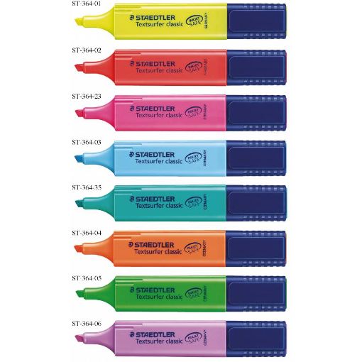 Picture of أقلام تظهير جميع الألوان