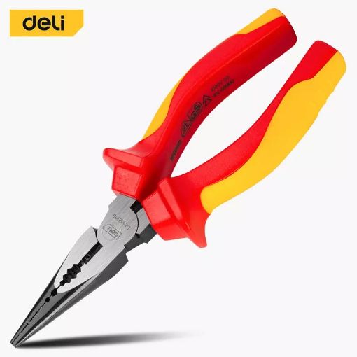 Picture of Insulated Labor-saving long nose pliers