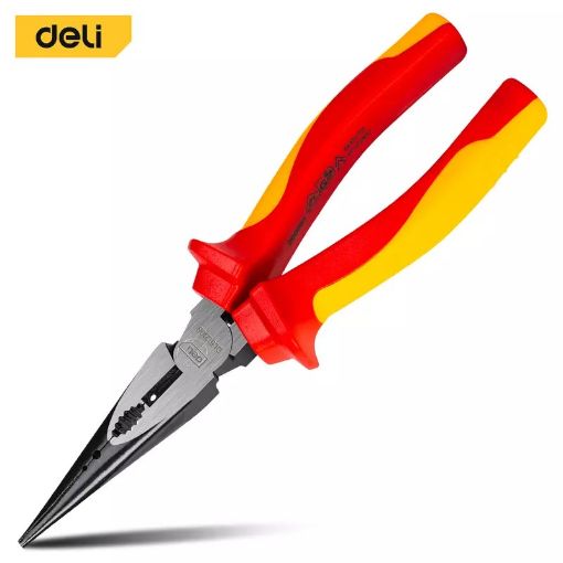 Picture of Insulated Labor-saving long nose pliers