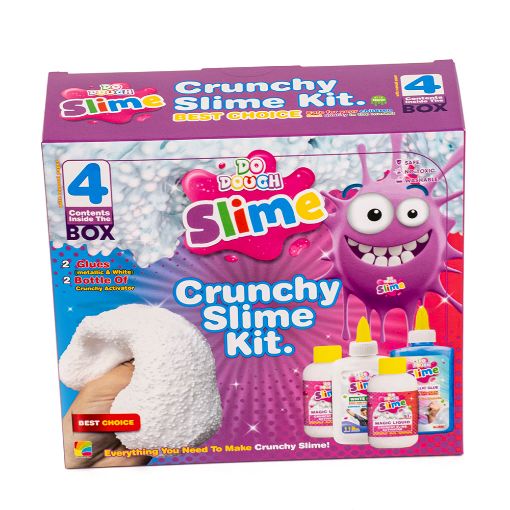 صورة مجموعةسلايم4قطع غراءأبيض مع منشط كرنشي