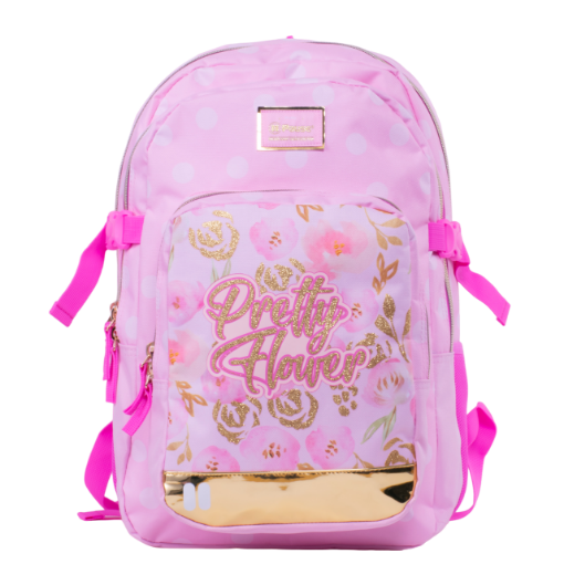 Picture of شنطةظهربوز زهري بورود+جيب جوال+مقلمية