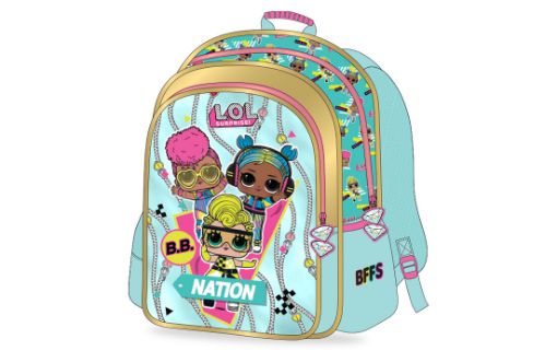 Picture of شنطة ظهر لول سماوي +مقلمية