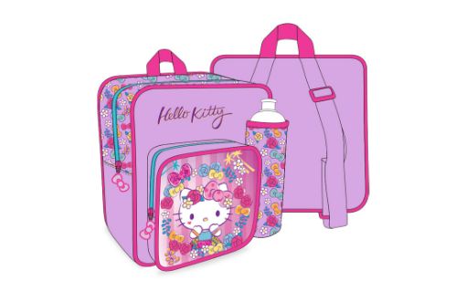 صورة شنطةظهرهلوكيتي بنفسجي+زمزميةولنش بوكس