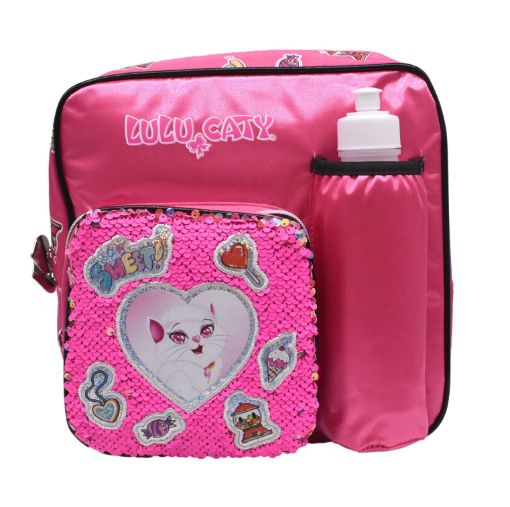 صورة شنطة ظهر جينز لولوكاتي +زمزميةلنش+ملعقةشوكة