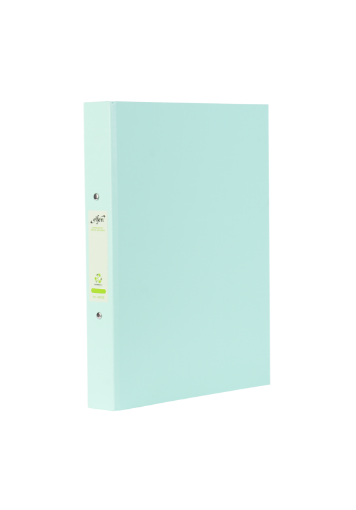 صورة ملف ايلفين بلاستيك أخضر فاتح حلقات باستيل